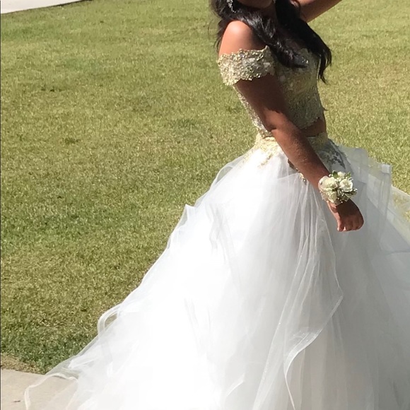 Sherri Hill gorgeous prom dress worn once size 4 - Picture 3 of 5